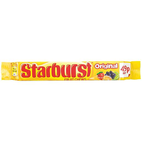 Starburst Original Fruit Chew 49RRP 45g
