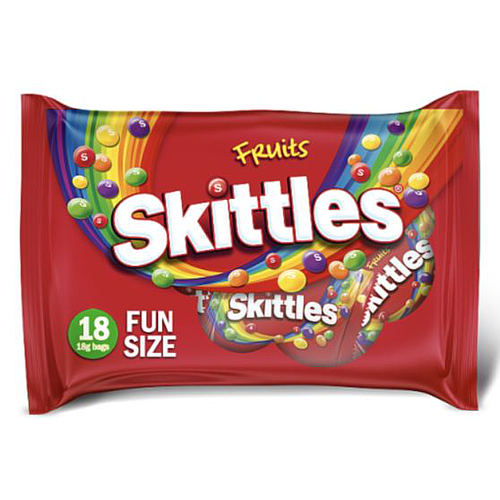 Skittles Fruits Sweets Fun Size Bag Candy 324g