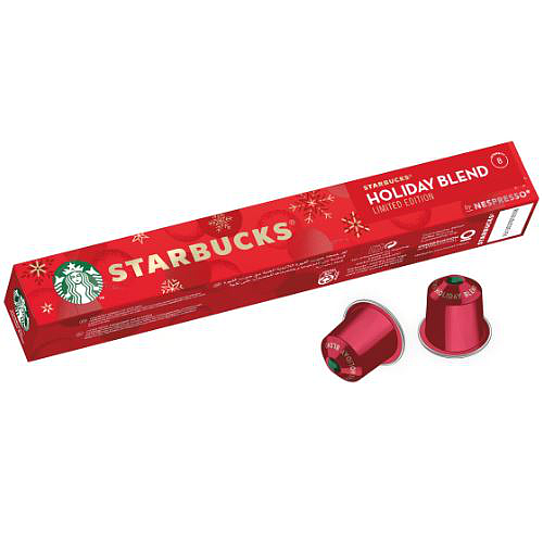 Starbucks Holiday Blend Nespresso Capsules 10x5.7g