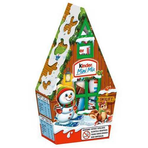 Kinder Mini Mix Weihnachtshaus 76g