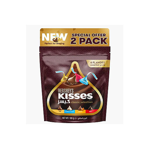 Hershey's Kisses Classics Assorted Chocolates 2x100g