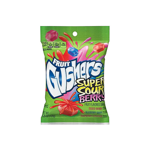 Fruit Gushers Super Sour Berry 120g
