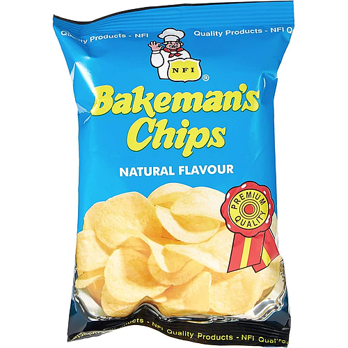 Bakeman's Chips Natural Flavour 25 g